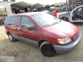 1999 TOYOTA SIENNA CE BURGUNDY 3.0L AT Z16180